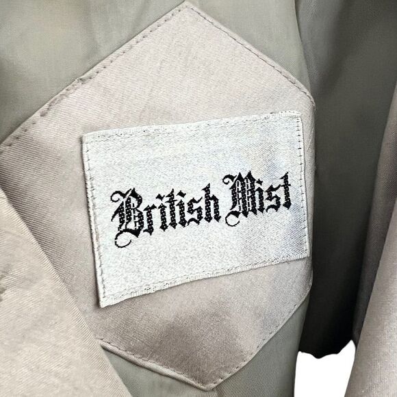 British Mist Champagne Colored Trench Coat - Picture 4 of 8